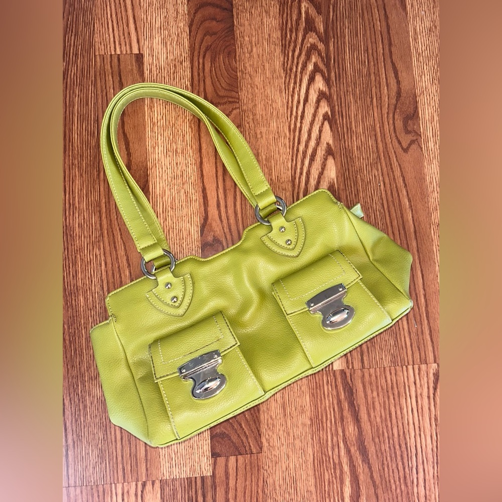 Y2K olive green shoulder bag